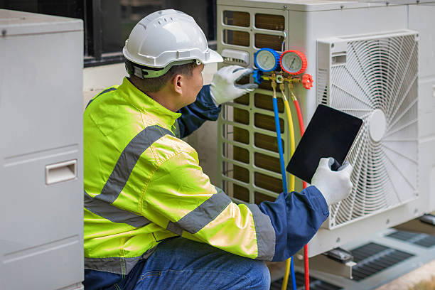 Professional Hvac technician working in New Weston, OH